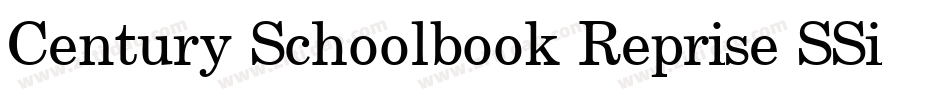 Century Schoolbook Reprise SSi Italic字体转换